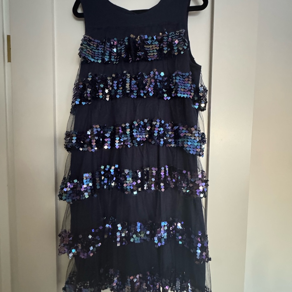Formal Crewcuts Navy Sequin A-Line Dress